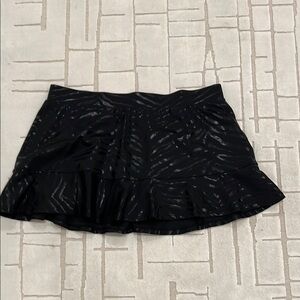 Tennis Skirt - Elegant Black Ruffle Skirt
